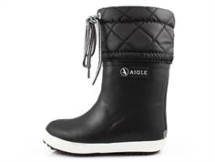 Aigle Gibouleee winter rubber boot noir